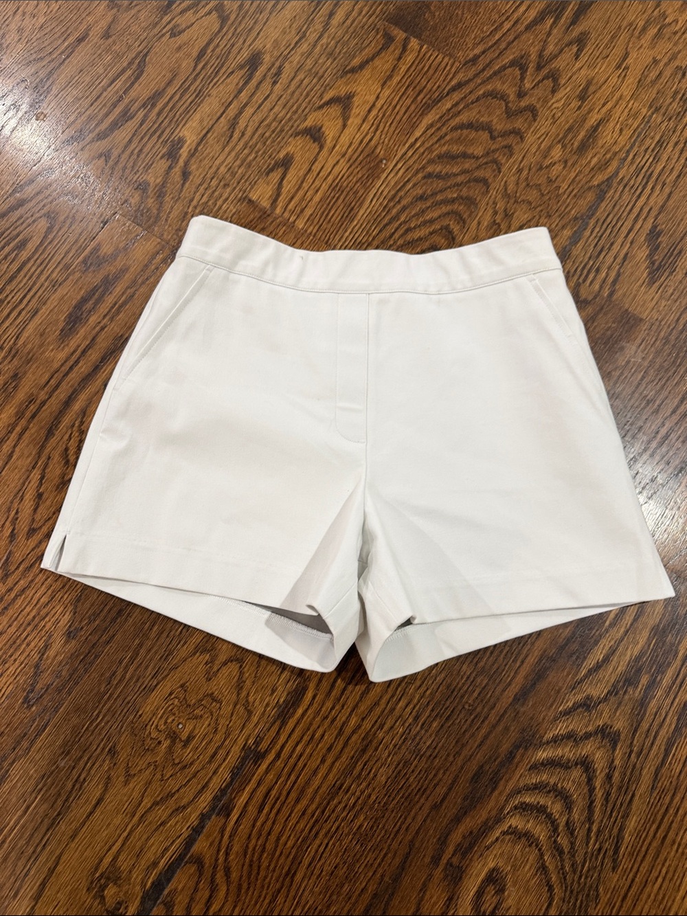SPANX Cream High-Rise Tailored Bermudas